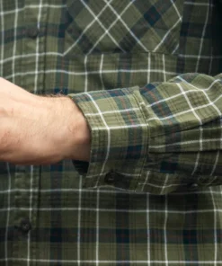 Seeland Men's Glen Flannel Shirt Grape Leaf/Dark Navy Check