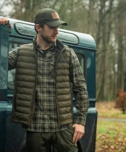 Seeland Men's Glen Flannel Shirt Grape Leaf/Dark Navy Check