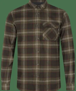 Seeland Men's Glen Flannel Shirt Pine Green Check
