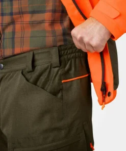 Seeland Men's Venture Pants Pine Green/Hi-Vis Orange