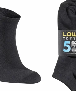 Seger Unisex Low Cotton Sock 5-pack Black