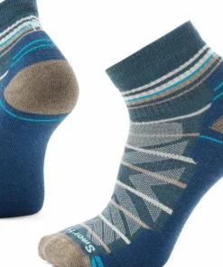 Smartwool Men's Hike Light Cushion Pattern Ankle Socks Twilight Blue