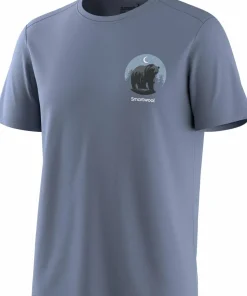 Smartwool Men's Lunar Bear Active Short Sleeve Graphic Tee Nightfall Blue