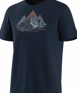 Smartwool Men's Peak Bagger Active Short Sleeve Graphic Tee Navy