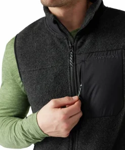 Smartwool Men's Second Cut Fleece Vest Charcoal
