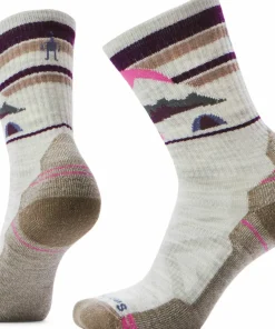 Smartwool Women's Hike Light Cushion New Pattern Crew Socks Ash