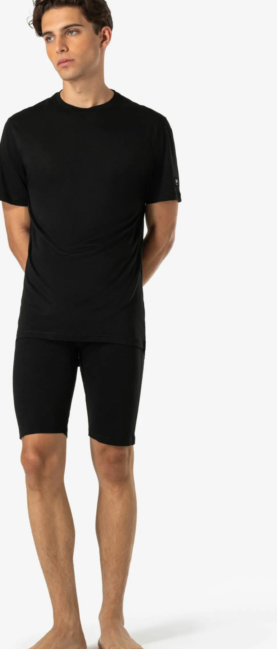 super.natural Men's Sierra140 Tee Jet Black