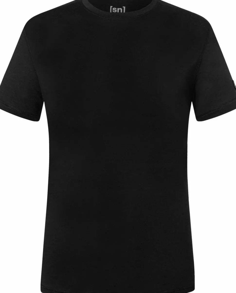 super.natural Men's Sierra140 Tee Jet Black