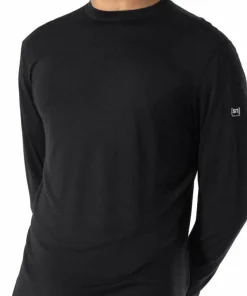 super.natural Men's Tundra175 Long Sleeve Jet Black