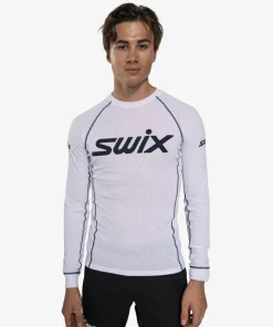 Swix Men's RaceX Classic Long Sleeve Bright White/ Dark Navy