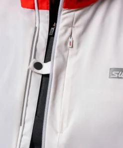 Swix Men's Roadline Wind Vest Bright White/Fiery Red
