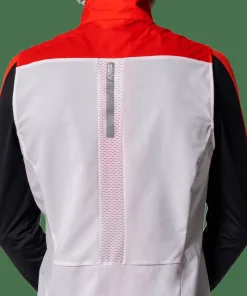 Swix Men's Roadline Wind Vest Bright White/Fiery Red