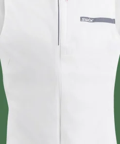 Swix Men's Roadline Wind Vest Bright White/Fiery Red