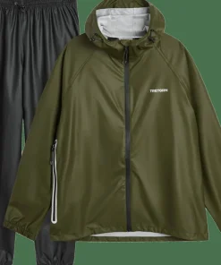 Tretorn Unisex Packable Rainbreaker Set Forest Green