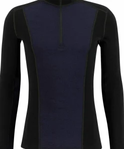 Ulvang Men's Peak Map Half Zip Baselayer Black/Navy Blue