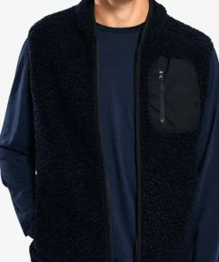 Ulvang Unisex Re Orbit Vest Wool Pile Navy Blue