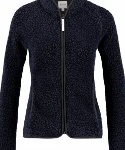 Ulvang Women's Re Orbit Full Zip Wool Pile Navy Blue