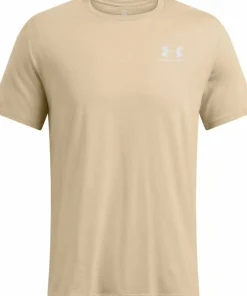 Under Armour Men's Sportstyle Left Chest Shortsleeve City Khaki/White