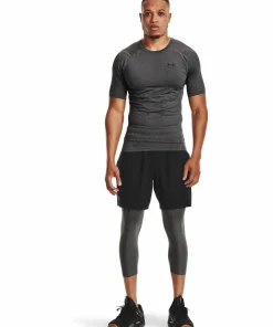 Under Armour Men's UA HG Armour Comp Short Sleeve Carbon Heather