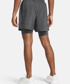Under Armour Men's UA Launch 5'' 2-In-1 Short Gray