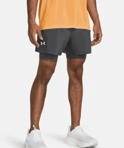 Under Armour Men's UA Launch 5'' 2-In-1 Short Gray