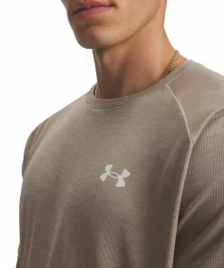Under Armour Men's UA Tech Textured Short Sleeve Timberwolf Taupe