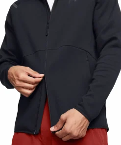 Under Armour Men's UA Unstoppable Fleece Full-Zip Hoodie Black
