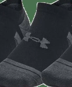 Under Armour Unisex UA Performance Tech 3pk No Show Socks Black