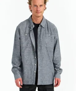 Urberg Men's Hemp LS Shirt Midnight Navy