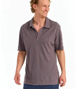 Urberg Men's Hemp Polo Tee Black Beauty