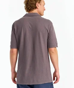Urberg Men's Hemp Polo Tee Plum Kitten