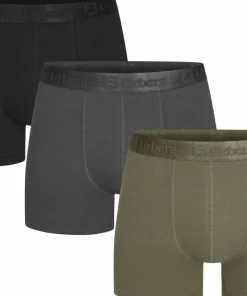 Urberg Men's Isane 3-pack Bamboo Boxers Grey/Black/Green