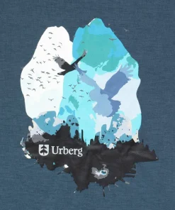 Urberg Men's Printed Tree Tee Midnight Navy/sky