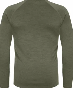 Urberg Men's Selje Merino-Bamboo Top Deep Lichen Green