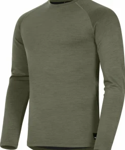 Urberg Men's Selje Merino-Bamboo Top Deep Lichen Green