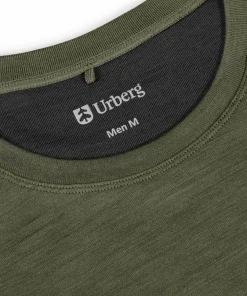 Urberg Men's Selje Merino-Bamboo Top Deep Lichen Green
