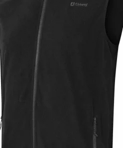 Urberg Men's Thin Mid Layer Fleece Vest Black Beauty