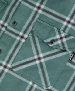 Urberg Men's Two Pocket Flanell Shirt Silver Pine/ Blue Nights