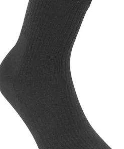Urberg Unisex Merino Wool Ribb Sock 2p Black Beauty