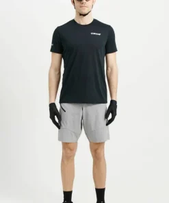 USWE Men's Hybrid MTB Bib Shorts Sharkskin