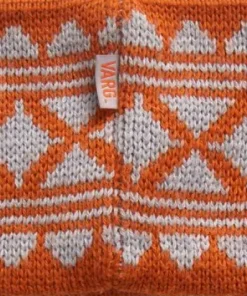 Varg Unisex Varg Winter Headband Grey With Rust Orange