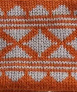 Varg Unisex Varg Winter Headband Grey With Rust Orange
