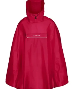 VAUDE Unisex Valdipino Rain Poncho Red Uni
