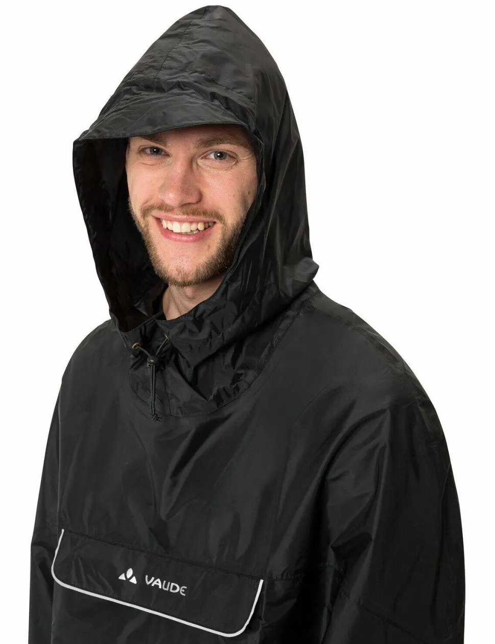 VAUDE Unisex Valdipino Rain Poncho Black