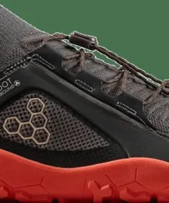 Vivobarefoot Men's Primus Trail Knit FG Obsidian/cherry Tomato