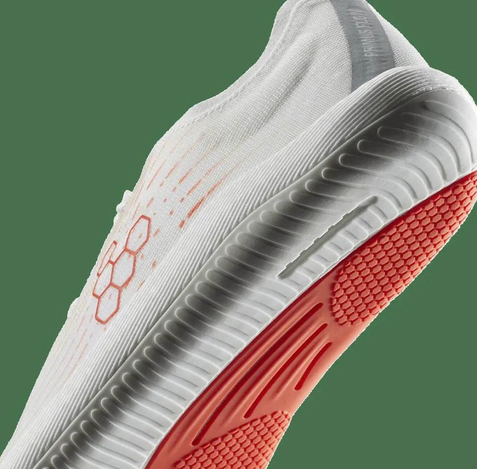 Vivobarefoot Men's Primus Flow Bright White/Neon Orange