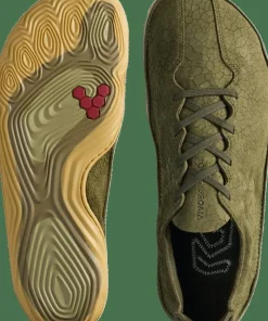 Vivobarefoot Men's Sensus II Dark Olive Cracked Leather