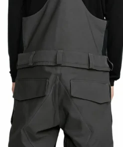 Volcom Men's Roan Bib Overall Dark Grey