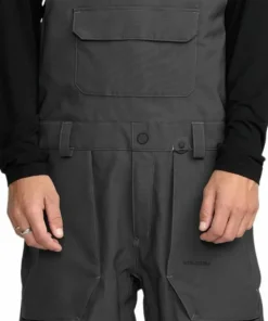 Volcom Men's Roan Bib Overall Dark Grey
