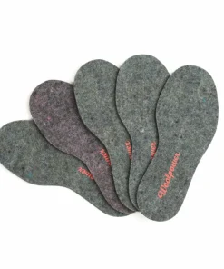 Woolpower Kids' Felt Insoles Recycled Grey